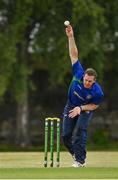 19 June 2021; Graham Hume of North West Warriors during the Cricket Ireland InterProvincial Trophy 2021 match between between Munster Reds and North West Warriors at Pembroke Cricket Club in Dublin. Photo by Seb Daly/Sportsfile