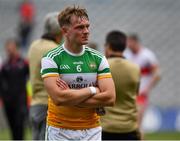19 June 2021; Carl Stewart of Offaly after the Allianz Football League Division 3 Final match between between Derry and Offaly at Croke Park in Dublin. Photo by Ray McManus/Sportsfile