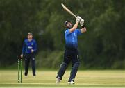 20 June 2021; Andrew Balbirnie of Leinster Lightning reacts to being bowled by Craig Young of North West Warriors during the Cricket Ireland InterProvincial Trophy 2021 match between Leinster Lightning and North West Warriors at Pembroke Cricket Club in Dublin. Photo by Harry Murphy/Sportsfile