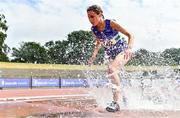 20 June 2021; Abbie Sheridan of Ardee and District AC, Louth, on her way to winning the Junior Women's 3km Steeplechase during day two of the Irish Life Health Junior Championships & U23 Specific Events at Morton Stadium in Santry, Dublin. Photo by Sam Barnes/Sportsfile