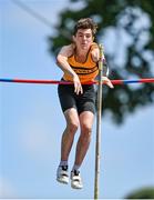 20 June 2021; Joshua Fitzgerald of Leevale AC, Cork, competing in the Junior Men's Pole Vault  during day two of the Irish Life Health Junior Championships & U23 Specific Events at Morton Stadium in Santry, Dublin. Photo by Sam Barnes/Sportsfile