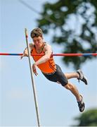 20 June 2021; Ben Connolly of Nenagh Olympic AC, Tipperary, competing in the Junior Men's Pole Vault during day two of the Irish Life Health Junior Championships & U23 Specific Events at Morton Stadium in Santry, Dublin. Photo by Sam Barnes/Sportsfile