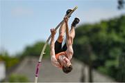 20 June 2021; Ben Connolly of Nenagh Olympic AC, Tipperary, competing in the Junior Men's Pole Vault during day two of the Irish Life Health Junior Championships & U23 Specific Events at Morton Stadium in Santry, Dublin. Photo by Sam Barnes/Sportsfile