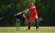 20 June 2021; Greg Ford of Munster Reds bats during the Cricket Ireland InterProvincial Trophy 2021 match between Northern Knights and Munster Reds at Pembroke Cricket Club in Dublin. Photo by Harry Murphy/Sportsfile