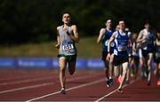 20 June 2021; Adam Condon of Raheny Shamrock AC, Dublin, on his way to winning the Junior Men's 1500m during day two of the Irish Life Health Junior Championships & U23 Specific Events at Morton Stadium in Santry, Dublin. Photo by Sam Barnes/Sportsfile