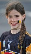 19 June 2021; Kilkenny supporter Doireann Lanagan, age 10, before the Littlewoods Ireland Camogie League Division 1 Final match between Galway and Kilkenny at Croke Park in Dublin. Photo by Ramsey Cardy/Sportsfile