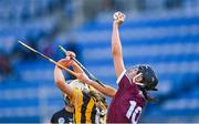 20 June 2021; Niamh McGrath of Galway wins possession ahead of Michaela Kenneally of Kilkenny during the Littlewoods Ireland Camogie League Division 1 Final match between Galway and Kilkenny at Croke Park in Dublin. Photo by Piaras Ó Mídheach/Sportsfile