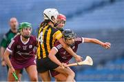 20 June 2021; Niamh Kilkenny of Galway is tackled by Davina Tobin of Kilkenny during the Littlewoods Ireland Camogie League Division 1 Final match between Galway and Kilkenny at Croke Park in Dublin. Photo by Piaras Ó Mídheach/Sportsfile