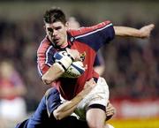 13 February 2004; James Blaney, Munster, in action against Leinster Lions. Celtic League 2003-2004, Division 1, Munster v Leinster Lions, Musgrave Park, Cork. Picture credit; Damien Eagers / SPORTSFILE *EDI*