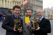 16 February 2004; Two of the most respected referees in Gaelic games, Pat O'Connor, right, and Brian White, were today presented with the Vodafone GAA All-Star referees awards for 2003 by GAA president Sean Kelly. Westin Hotel, Dublin. Picture credit; Ray McManus / SPORTSFILE *EDI*