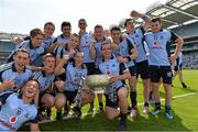 14 July 2013; Dublin players celebrate with the Delaney Cup. Leinster GAA Football Senior Championship Final, Meath v Dublin, Croke Park, Dublin. Picture credit: Matt Browne / SPORTSFILE
