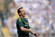 14 July 2013; Meath manager Mick O'Dowd reacts after Stephen Bray misses a chance at goal. Leinster GAA Football Senior Championship Final, Meath v Dublin, Croke Park, Dublin. Picture credit: Matt Browne / SPORTSFILE