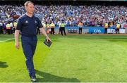 14 July 2013; Dublin nmanager Jim Gavin makes his way towards his players after the game. Leinster GAA Football Senior Championship Final, Meath v Dublin, Croke Park, Dublin. Picture credit: Barry Cregg / SPORTSFILE