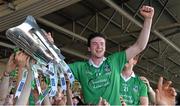 14 July 2013; Declan Hannon, Limerick, celebrates with the cup after victory over Cork. Munster GAA Hurling Senior Championship Final, Limerick v Cork, Gaelic Grounds, Limerick. Picture credit: Diarmuid Greene / SPORTSFILE