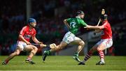 14 July 2013; Graeme Mulcahy, Limerick, in action against Shane O'Neill and Conor O'Sullivan, Cork. Munster GAA Hurling Senior Championship Final, Limerick v Cork, Gaelic Grounds, Limerick. Picture credit: Ray McManus / SPORTSFILE