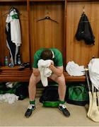 14 July 2013; Limerick full back Richie McCarthy relaxes in the dressing room after the game. Munster GAA Hurling Senior Championship Final, Limerick v Cork, Gaelic Grounds, Limerick. Picture credit: Ray McManus / SPORTSFILE