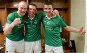 14 July 2013; Limerick players Wayne McNamara, Stephen Walsh and Sean Tobin in the dressing room after the game. Munster GAA Hurling Senior Championship Final, Limerick v Cork, Gaelic Grounds, Limerick. Picture credit: Ray McManus / SPORTSFILE