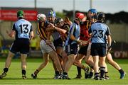 29 June 2013; Players from both sides involved in a tussle during the game. Leinster GAA Hurling Senior Championship, Semi-Final Replay, Kilkenny v Dublin, O'Moore Park, Portlaoise, Co. Laois. Picture credit: Ray McManus / SPORTSFILE