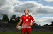 22 June 2021; Divison 4 Final captain Shannen McLaughlin of Louth in attendance at the Lidl Ladies National Football League Divison 4 Final 2021 Captains Day at the match venue, St Tiernach's Park in Clones, Monaghan. The Final will be streamed LIVE on the Spórt TG4 YouTube Page. Photo by Eóin Noonan/Sportsfile