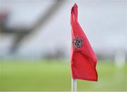 18 June 2021; A general view of a corner flag before the SSE Airtricity League Premier Division match between Bohemians and Drogheda United at Dalymount Park in Dublin. Photo by Piaras Ó Mídheach/Sportsfile