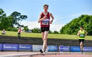 20 June 2021; Andrew Glennon of Mullingar Harriers AC, Westmeath, competing in the Junior Men's 5km Walk during day two of the Irish Life Health Junior Championships & U23 Specific Events at Morton Stadium in Santry, Dublin. Photo by Sam Barnes/Sportsfile