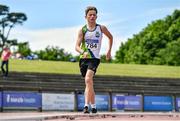 20 June 2021; Jake O Brien of Moy Valley AC, Mayo, competing in the Junior Men's 5km Walk during day two of the Irish Life Health Junior Championships & U23 Specific Events at Morton Stadium in Santry, Dublin. Photo by Sam Barnes/Sportsfile