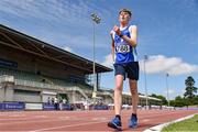 20 June 2021; Sean Kelleher of South Galway AC competing in the Junior Men's 5km Walk during day two of the Irish Life Health Junior Championships & U23 Specific Events at Morton Stadium in Santry, Dublin. Photo by Sam Barnes/Sportsfile