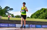 20 June 2021; Darragh Mitchell of North Leitrim AC, competing in the Junior Men's 5km Walk during day two of the Irish Life Health Junior Championships & U23 Specific Events at Morton Stadium in Santry, Dublin. Photo by Sam Barnes/Sportsfile