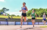 20 June 2021; Emer McGlynn of Waterford AC,    competing in the Junior Women's 1500m during day two of the Irish Life Health Junior Championships & U23 Specific Events at Morton Stadium in Santry, Dublin. Photo by Sam Barnes/Sportsfile