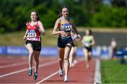 20 June 2021; Kate Nurse of UCD AC, Dublin, centre, on her way to finishing second in the Under 23 Women's 1500m during day two of the Irish Life Health Junior Championships & U23 Specific Events at Morton Stadium in Santry, Dublin. Photo by Sam Barnes/Sportsfile