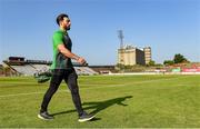 21 June 2021; Richie Towell of Shamrock Rovers arrives before the SSE Airtricity League Premier Division match between Bohemians and Shamrock Rovers at Dalymount Park in Dublin. Photo by Seb Daly/Sportsfile