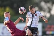 21 June 2021; Daniel Kelly of Dundalk in action against Killian Phillips of Drogheda United during the SSE Airtricity League Premier Division match between Drogheda United and Dundalk at Head in the Game Park in Drogheda, Louth. Photo by Piaras Ó Mídheach/Sportsfile