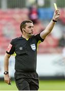 21 June 2021; Referee Robert Harvey during the SSE Airtricity League Premier Division match between St Patrick's Athletic and Finn Harps at Richmond Park in Dublin. Photo by Harry Murphy/Sportsfile