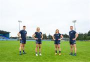 23 June 2021; Ballygowan and Energise Sport, part of Britvic Ireland, have today renewed their partnership with Dublin GAA to remain as the official hydration partners of Dublin GAA in a new three-year deal. Ballygowan has relaunched the brand with the new ‘Bottled Wild’ campaign. At the launch in Parnell Park are, from left, Dublin hurler Donal Burke, Dublin ladies footballer Nicole Owens, Dublin camogie player Sinéad Wylde and Dublin footballer Ciarán Kilkenny. Photo by Stephen McCarthy/Sportsfile