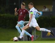11 June 2021; Sam Todd of UCD in action Ciaran Griffin of Cobh Ramblers during the SSE Airtricity League First Division match between UCD and Cobh Ramblers at UCD Bowl in Dublin. Photo by Matt Browne/Sportsfile