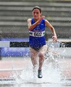 20 June 2021; Abbie Sheridan of Ardee and District AC, Louth, competing in the Junior Women's 3km Steeplechaseduring day two of the Irish Life Health Junior Championships & U23 Specific Events at Morton Stadium in Santry, Dublin. Photo by Sam Barnes/Sportsfile