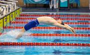 24 June 2021; Conor Ferguson of Larne Swimming Club in the 100m backstroke during day one of the 2021 Swim Ireland Performance Meet at the Sport Ireland National Aquatic Centre at the Sport Ireland Campus in Dublin. Photo by David Kiberd/Sportsfile