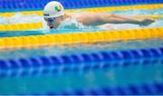 25 June 2021; Cillian Melly of National Centre Limerick competes in the 400IM during day two of the 2021 Swim Ireland Performance Meet at the Sport Ireland National Aquatic Centre at the Sport Ireland Campus in Dublin. Photo by David Kiberd/Sportsfile