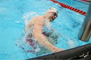 25 June 2021; Cillian Melly of National Centre Limerick competes in the 400IM during day two of the 2021 Swim Ireland Performance Meet at the Sport Ireland National Aquatic Centre at the Sport Ireland Campus in Dublin. Photo by David Kiberd/Sportsfile