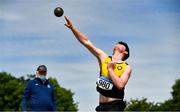 19 June 2021; Tadg Reilly of Dunleer AC, Louth, competing in the Junior Men's Shot Put during day one of the Irish Life Health Junior Championships & U23 Specific Events at Morton Stadium in Santry, Dublin. Photo by Sam Barnes/Sportsfile