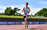 19 June 2021; Dara Mac Riocaird of Raheny Shamrock AC, Dublin, competing in the Junior Men's 5000m  during day one of the Irish Life Health Junior Championships & U23 Specific Events at Morton Stadium in Santry, Dublin. Photo by Sam Barnes/Sportsfile