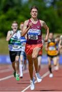 19 June 2021; Eoin Quinn of Mullingar Harriers AC, Westmeath, on his way to winning the Junior Men's 800m during day one of the Irish Life Health Junior Championships & U23 Specific Events at Morton Stadium in Santry, Dublin. Photo by Sam Barnes/Sportsfile