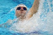 25 June 2021; Cillian Melly of National Centre Limerick competing in the 400IM where he set an Irish Senior Record with a time of 4.23.22 during day two of the 2021 Swim Ireland Performance Meet at the Sport Ireland National Aquatic Centre at the Sport Ireland Campus in Dublin. Photo by David Kiberd/Sportsfile