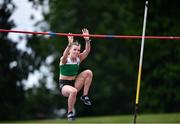25 June 2021; Ciara Hickey of Blarney/Inniscara AC, Cork, competing in the Women's Pole Vault during day one of the Irish Life Health National Senior Championships at Morton Stadium in Santry, Dublin. Photo by Sam Barnes/Sportsfile