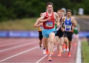 25 June 2021; Donal Devan of Ennis Track AC, Clare, competing in the Men's 1500m  during day one of the Irish Life Health National Senior Championships at Morton Stadium in Santry, Dublin. Photo by Sam Barnes/Sportsfile