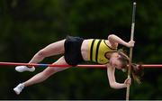 25 June 2021; Una Samuels of Leevale AC, Cork competing in the Women's Pole Vault during day one of the Irish Life Health National Senior Championships at Morton Stadium in Santry, Dublin. Photo by Sam Barnes/Sportsfile