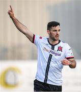 25 June 2021; Patrick Hoban of Dundalk celebrates after scoring his side's second goal during the SSE Airtricity League Premier Division match between Dundalk and Derry City at Oriel Park in Dundalk, Louth. Photo by Stephen McCarthy/Sportsfile