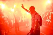 25 June 2021; Chris Shields of Dundalk, having played his final game for the club, leaves Oriel Park after the SSE Airtricity League Premier Division match between Dundalk and Derry City at Oriel Park in Dundalk, Louth. Photo by Stephen McCarthy/Sportsfile