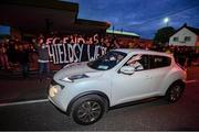 25 June 2021; Chris Shields of Dundalk, having played his final game for the club, leaves Oriel Park after the SSE Airtricity League Premier Division match between Dundalk and Derry City at Oriel Park in Dundalk, Louth. Photo by Stephen McCarthy/Sportsfile