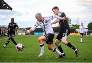 25 June 2021; Sean Murray of Dundalk in action against Cameron McJannet of Derry City during the SSE Airtricity League Premier Division match between Dundalk and Derry City at Oriel Park in Dundalk, Louth. Photo by Stephen McCarthy/Sportsfile